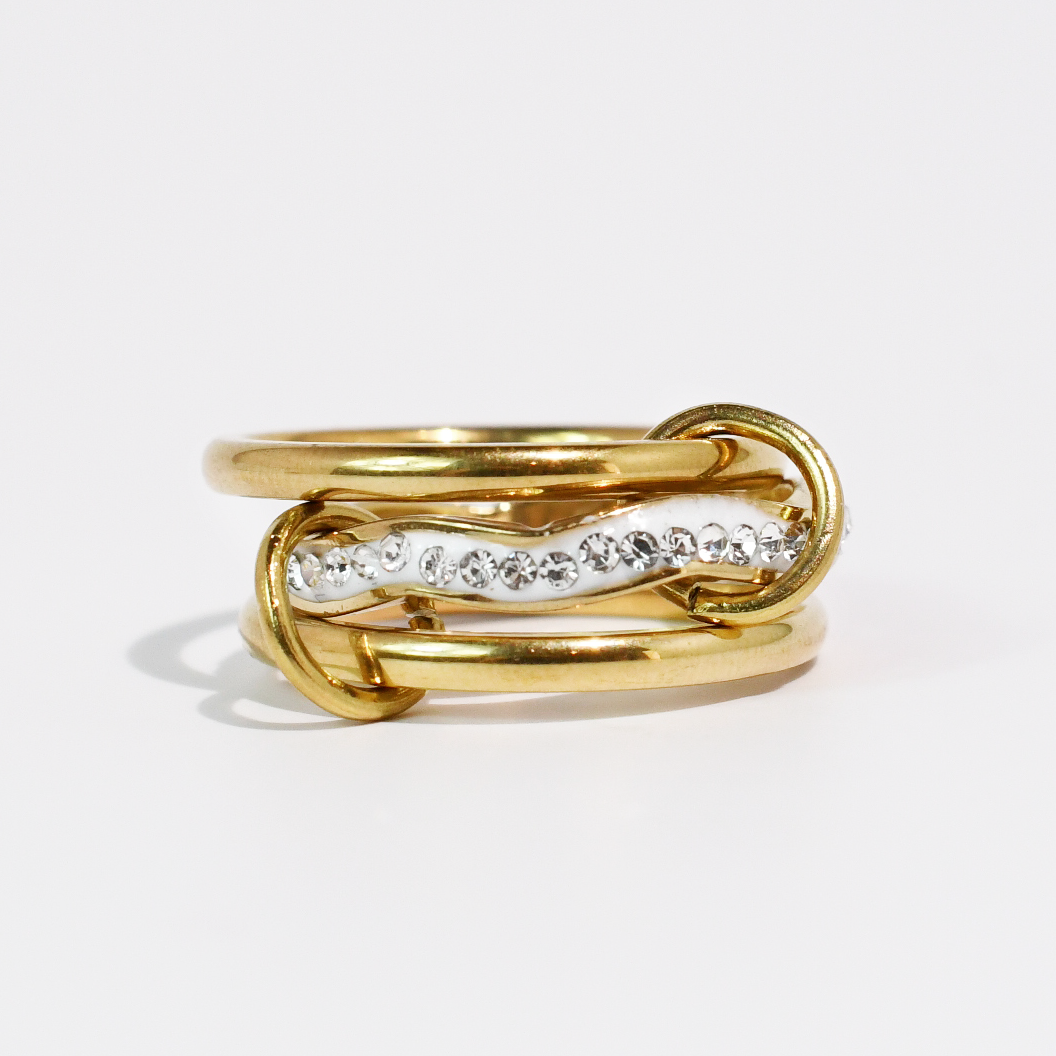 Ziggy Layer Band Gold Size 7