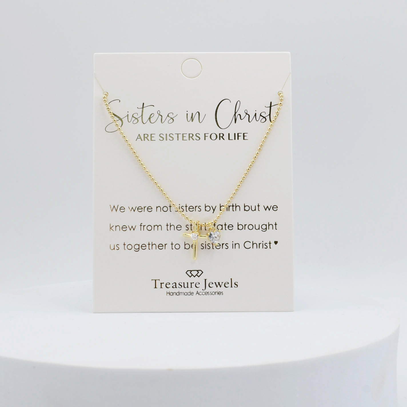 Sisters in christ necklace Clearance