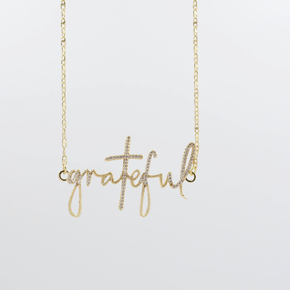 Grateful Necklace Gold I-45