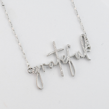 Load image into Gallery viewer, Grateful Silver Necklace

