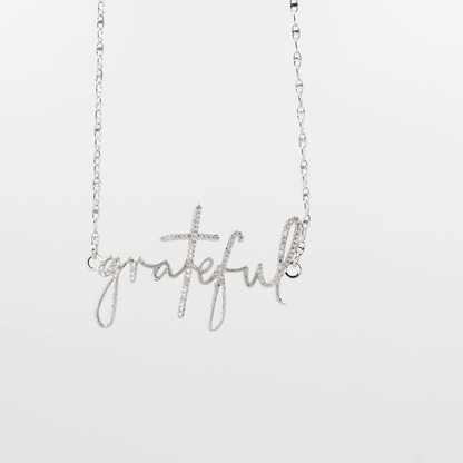 Grateful Silver Necklace I-45