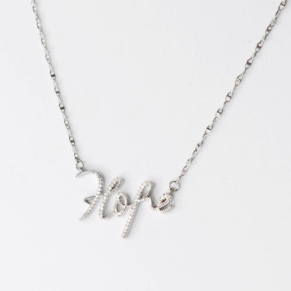 Hope Silver Necklace I-40