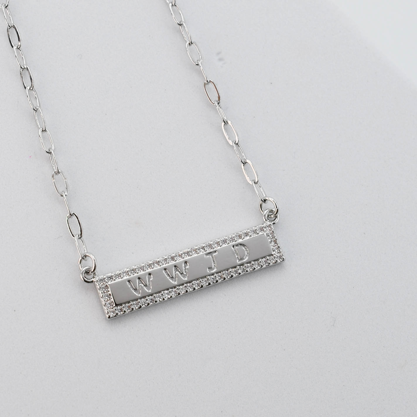 WWJD Silver Necklace I-51