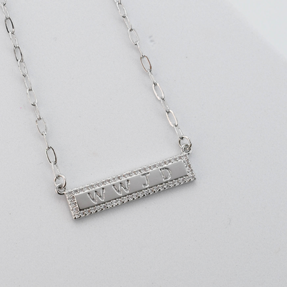 WWJD Silver Necklace I-51