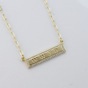 WWJD Gold Necklace