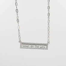 Load image into Gallery viewer, Silver Wait on the Lord Necklace
