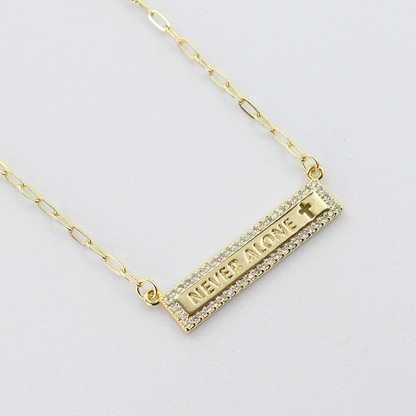 Never Alone Gold Necklace I-29