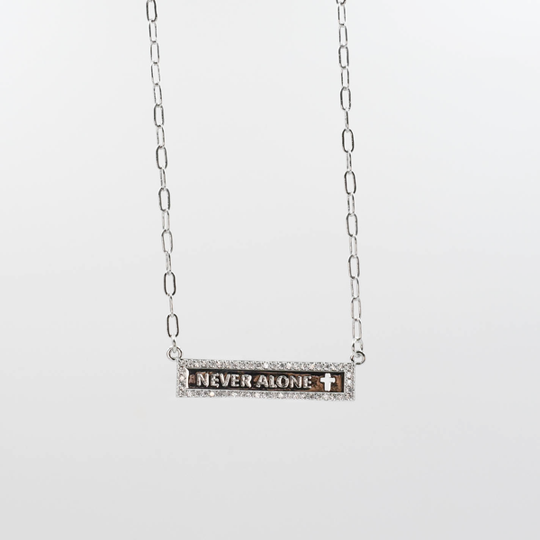 Never Alone Silver Necklace