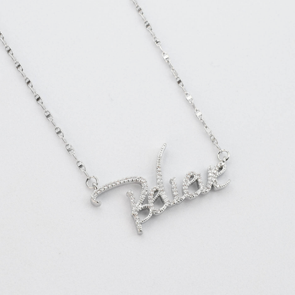 Believe Silver Necklace I-38