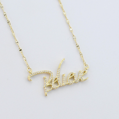 Believe Gold Necklace I-38