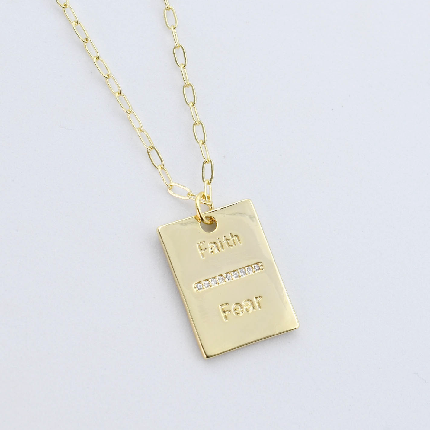 Faith Over Fear Necklace I-68