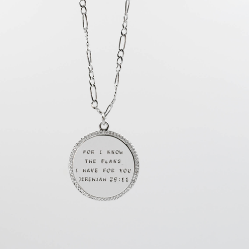 Jeremiah 29:11 Silver Necklace I-49