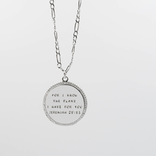 Load image into Gallery viewer, Jeremiah 29:11 Silver Necklace
