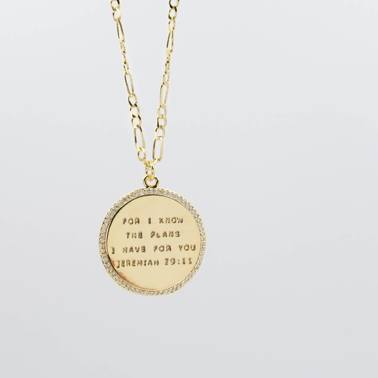 Jeremiah 29:11 Gold Necklace