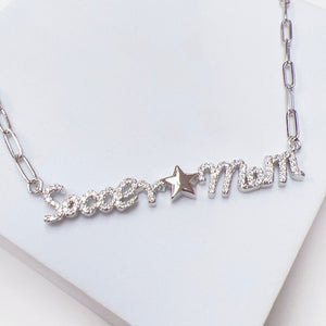 Soccer Mom Silver Necklace