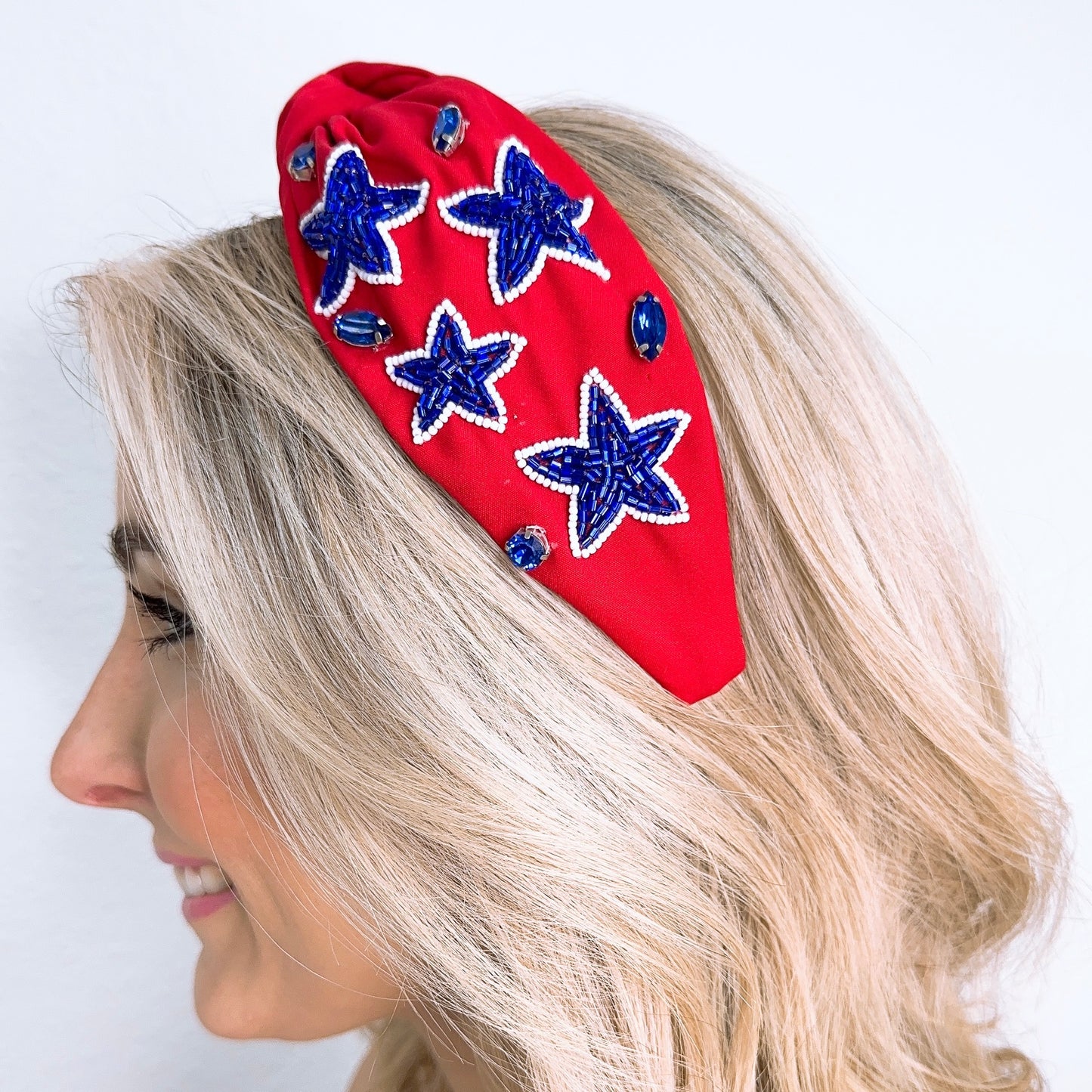 Star Red/Blue Headband U32