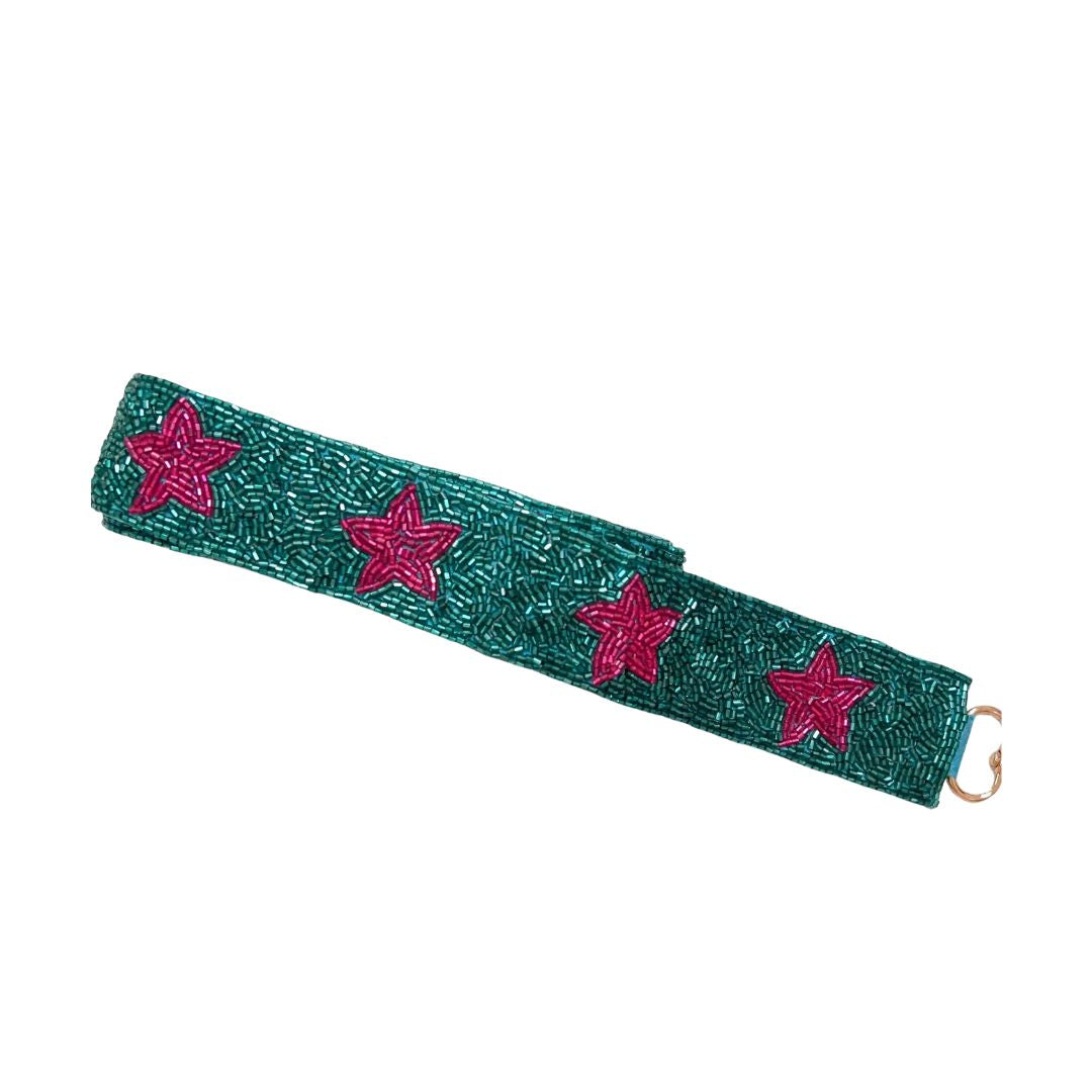 Teal/Hot Pink Star Strap