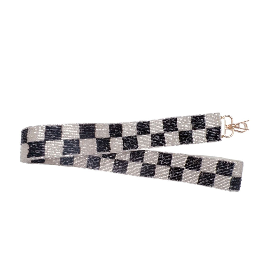 Checkered Silver/Black Strap