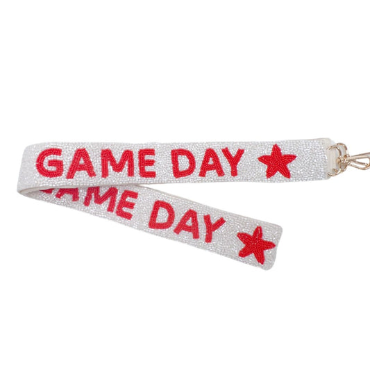 Game Day Red/White Strap