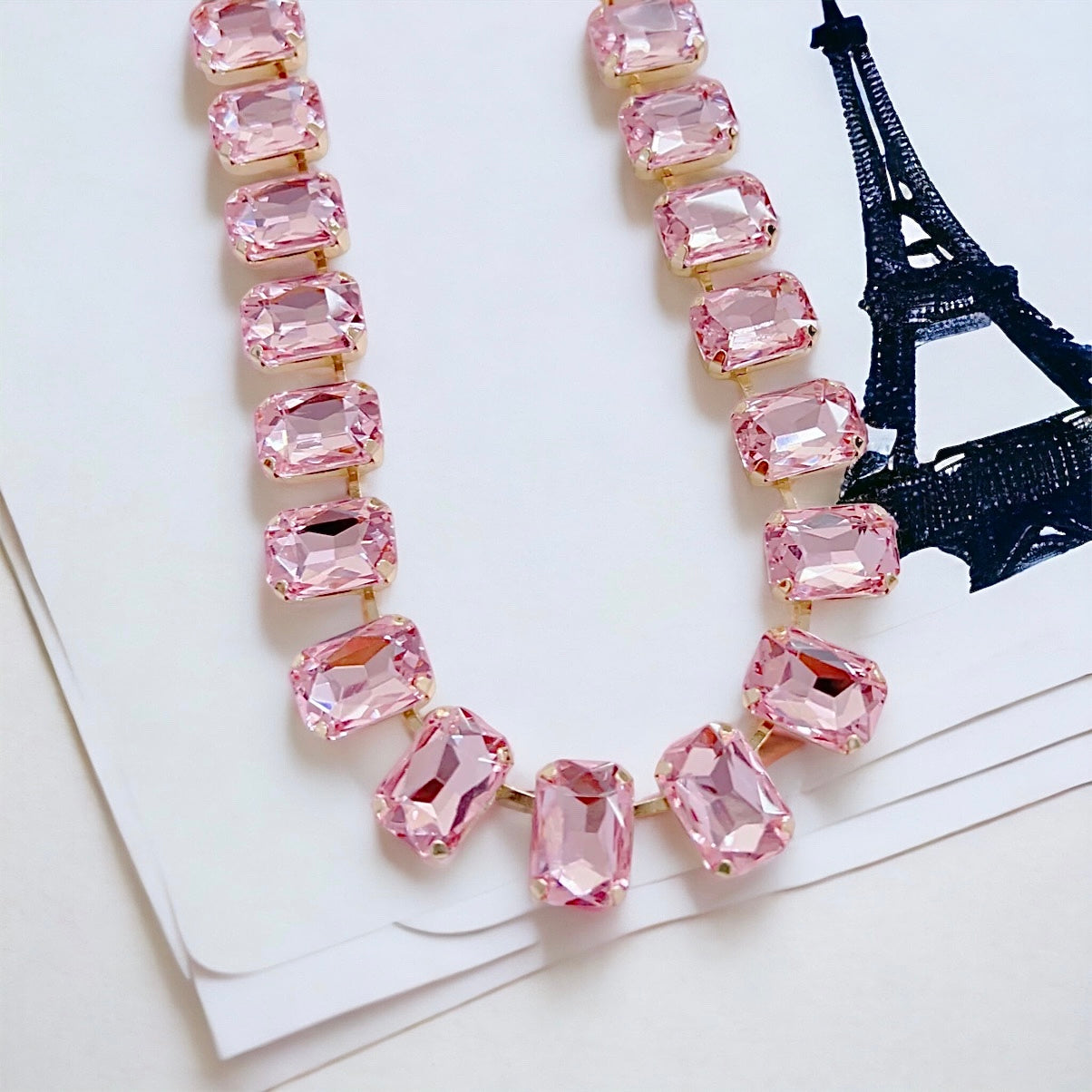 Klarissa Pink Stone Necklace L8