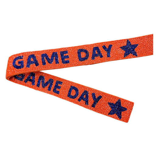 Game Day Blue/Orange Game Day Beaded Strap