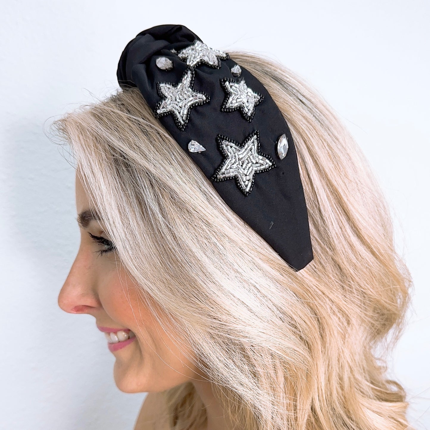 Star Black/Silver Headband U58