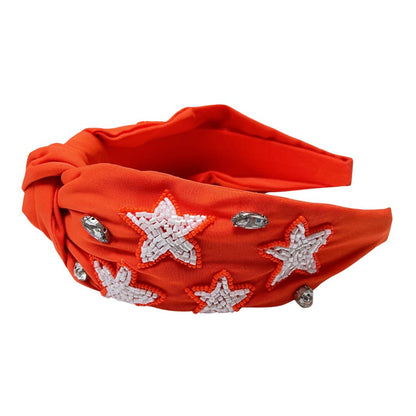 Star Orange/White Headband U55