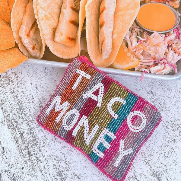 Multi Taco Money Keychain Pouch