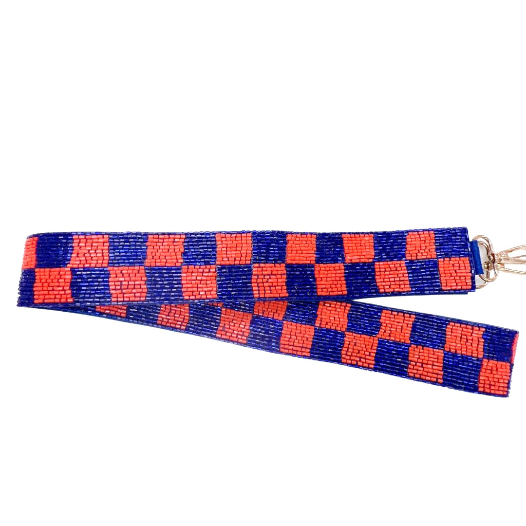 Checkered Blue/Orange Strap