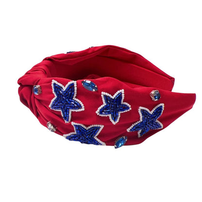 Star Red/Blue Headband U32