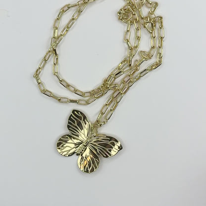 Wings of Grace Double Chain Necklace