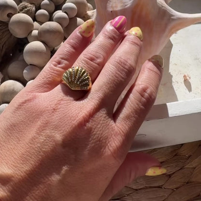 Seashell Spark Ring