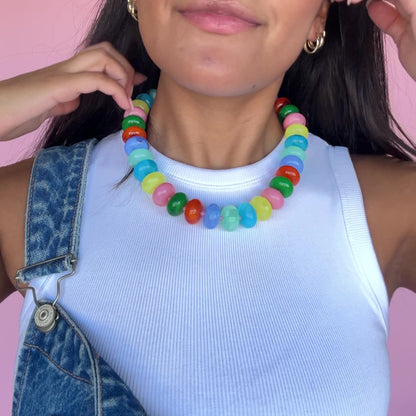 Sugar Bead Multi Summer Necklace