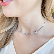 Load image into Gallery viewer, Butterfly Crystal Silver Neck K2
