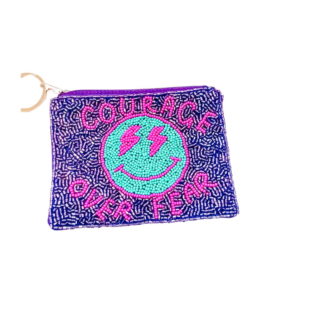 Courage over Fear Keychain Pouch V7