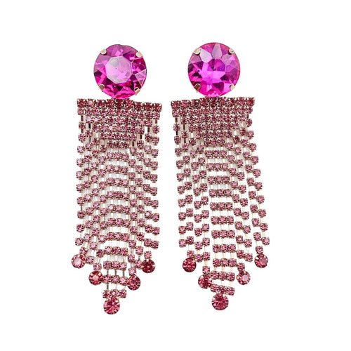 Bedazzled Fuchsia Earring E23