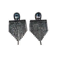 Load image into Gallery viewer, Bedazzled Black Earrings E23
