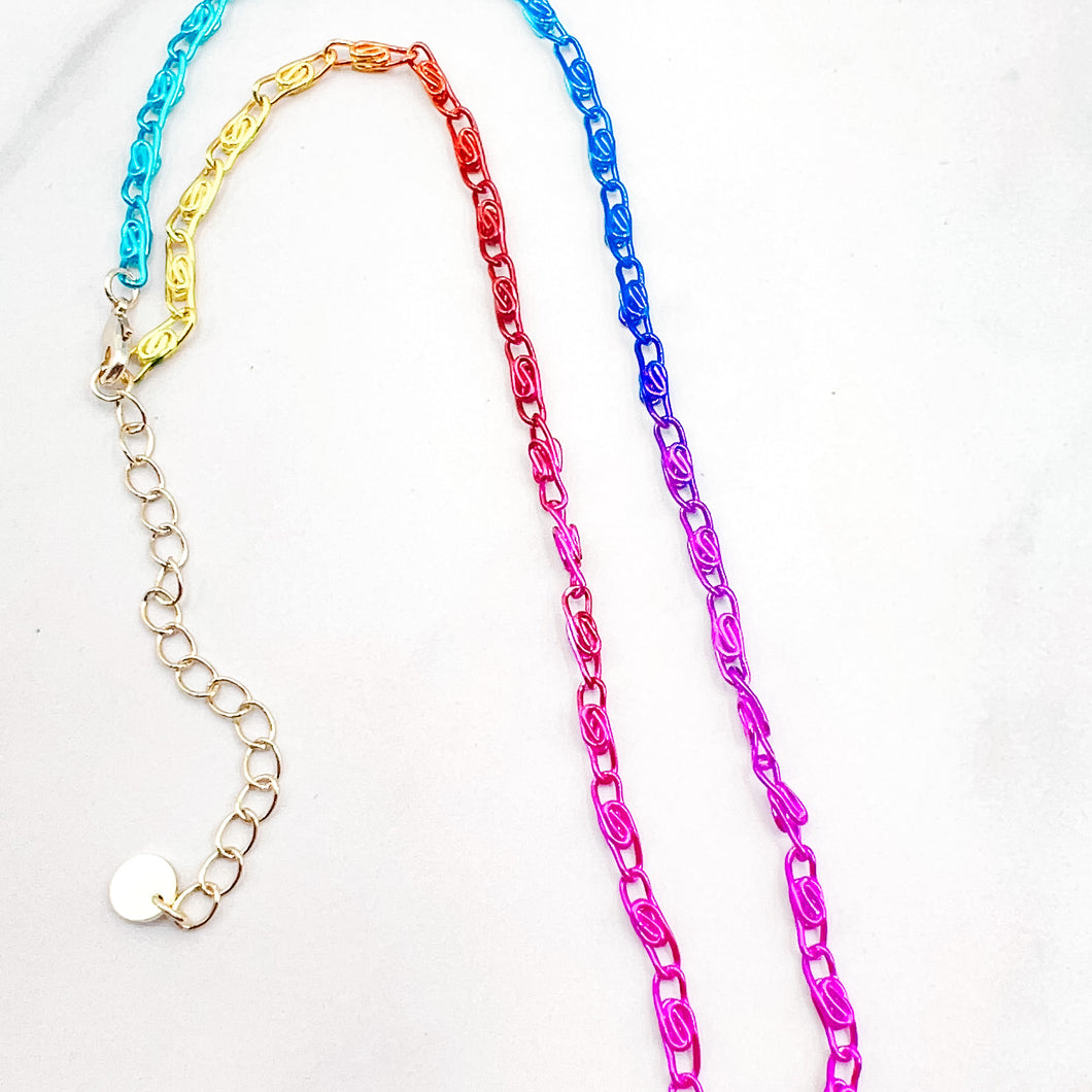 Rainbow Chain Necklace M18