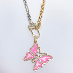 Two toned pink butterfly K6