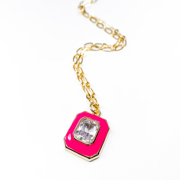 Connie  hot pink necklace