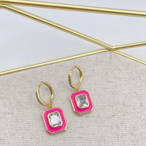 Connie Hot Pink Earring G8