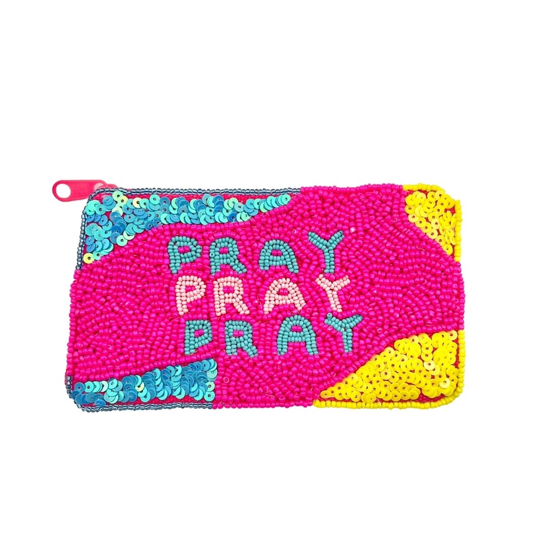 Pray Pray Pray coin purse V7