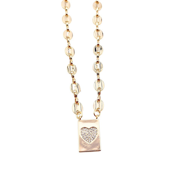 G Heart Necklace J7