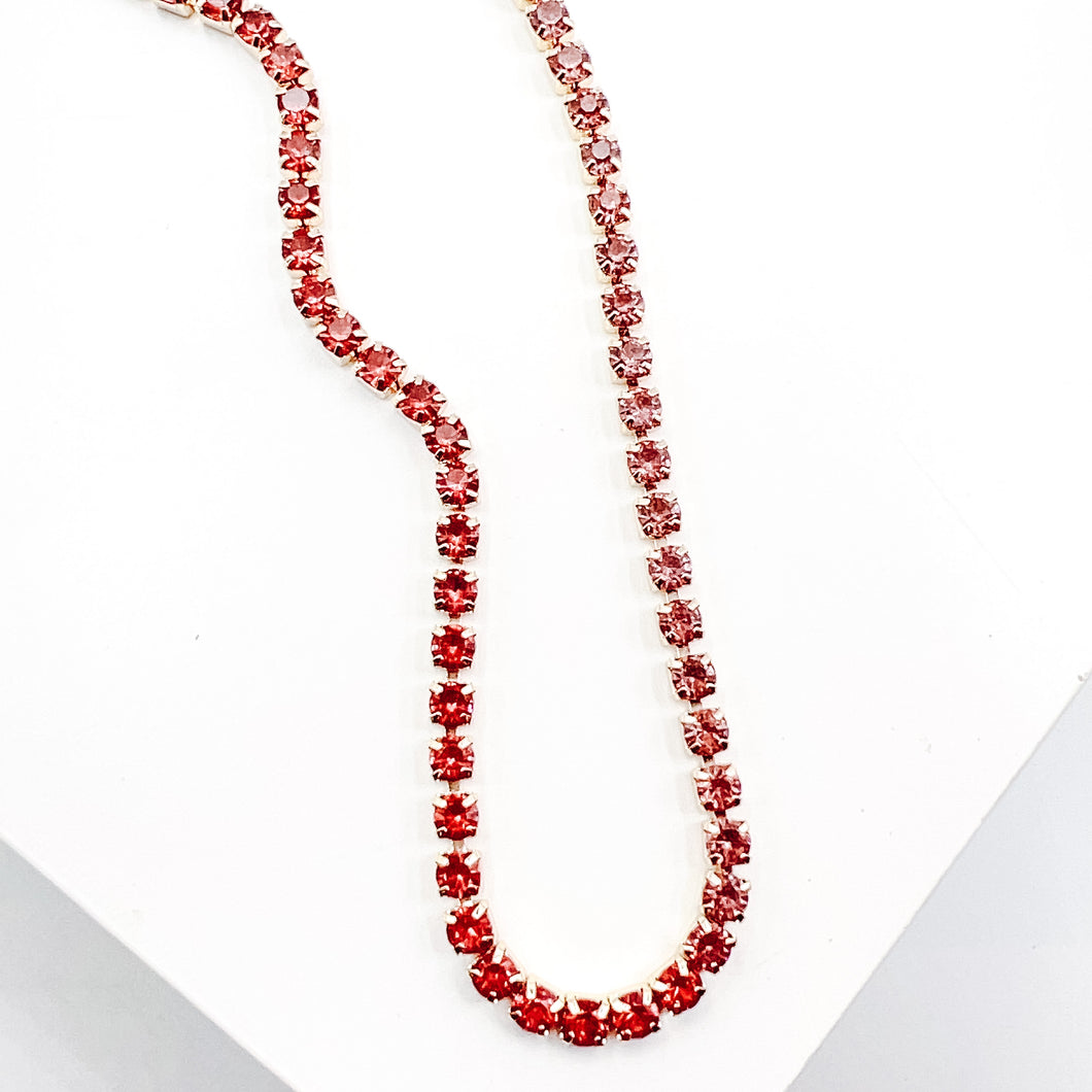 Ombré Red/Pink Necklace M3