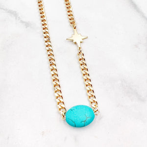 Turquoise Star Necklace K20