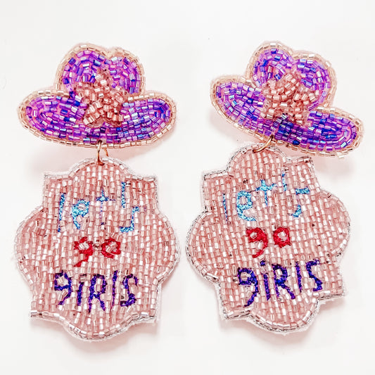 Let’s Go Girls Beaded Earrings B16