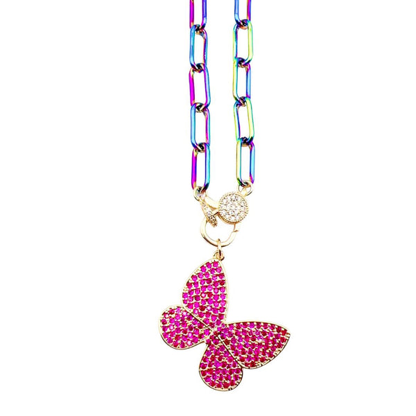 Dazzling Butterfly Necklace K3