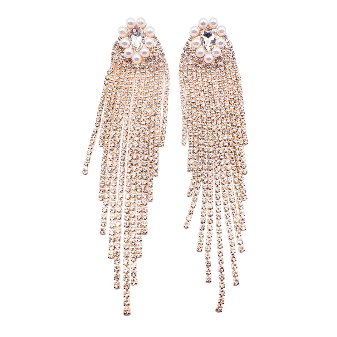 Raining Glitz Gold Earrings E26