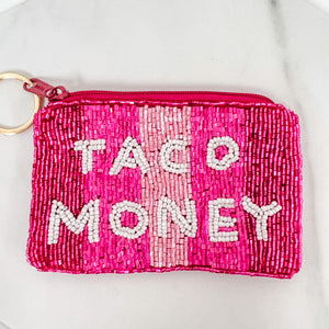 Taco Money Keychain Pouch
