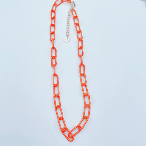 Link Orange Necklace L15